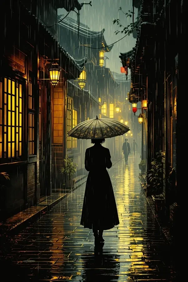 雨巷高清海报